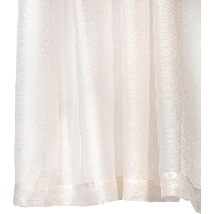 Red Co. Semi Sheer Ivory Curtain with Grommets - Single Panel