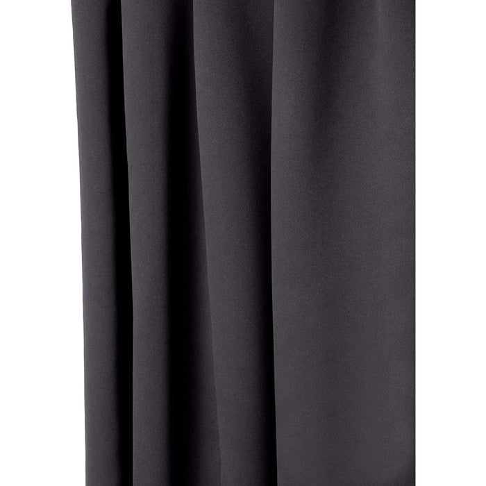 Red Co. Blackout Curtain with Grommets and Rope Tieback - Single Panel