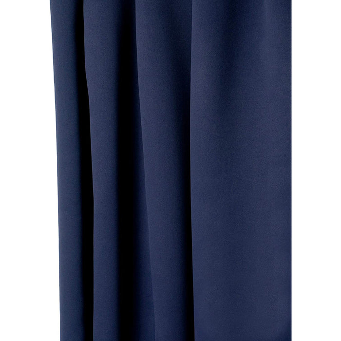 Red Co. Blackout Curtain with Grommets and Rope Tieback - Single Panel