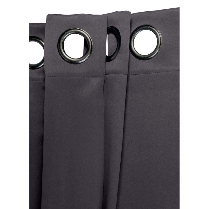 Red Co. Blackout Curtains with Grommets and Rope Tiebacks - 2 Panel Set