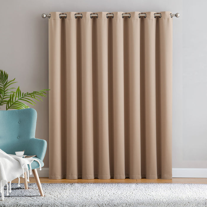 Red Co. Thermal Blackout Curtain with Grommets - Single Panel