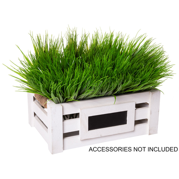 Faux Wheat Grass Pick - 6 Pieces Bundle - 11 Inches for Floral Arrangements, Wedding, Home Decor