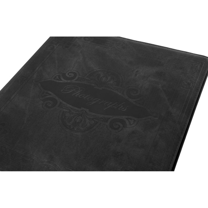 Red Co. Faux Leather Family Photo Album with Embossed Decorative Borders – Holds 500 4x6 Photographs