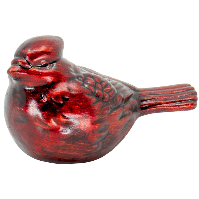 Red Co. Little Ceramic Red Cardinal Sitting Bird Figurines, Tabletop Holiday Decor, 2-Inch, Set of 3