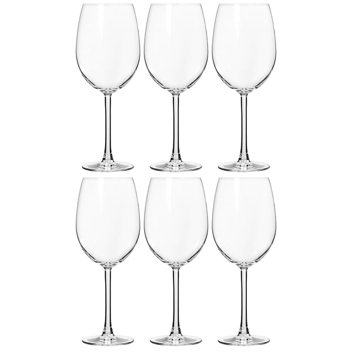 Premium Collection Lead Free Crystal Red Wine Clear Glasses, 24 Ounce - Set of 6