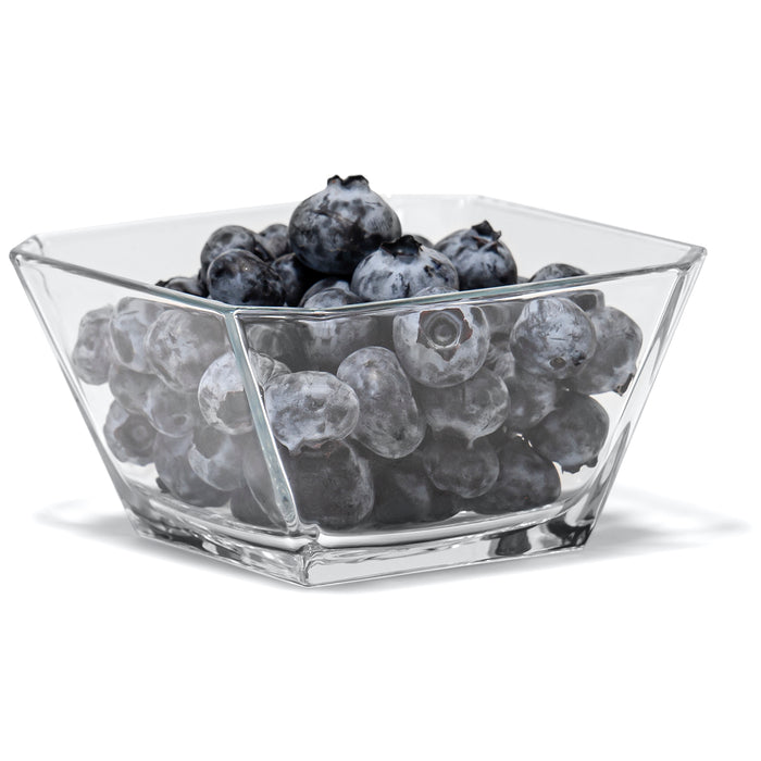 London Clear Glass Mini Dip Dessert Bowls - Set of 6, 10 ounces