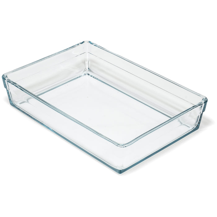 Red Co. 2.6 Quart Clear Borosilicate Glass Rectangular Baking & Serving Dish