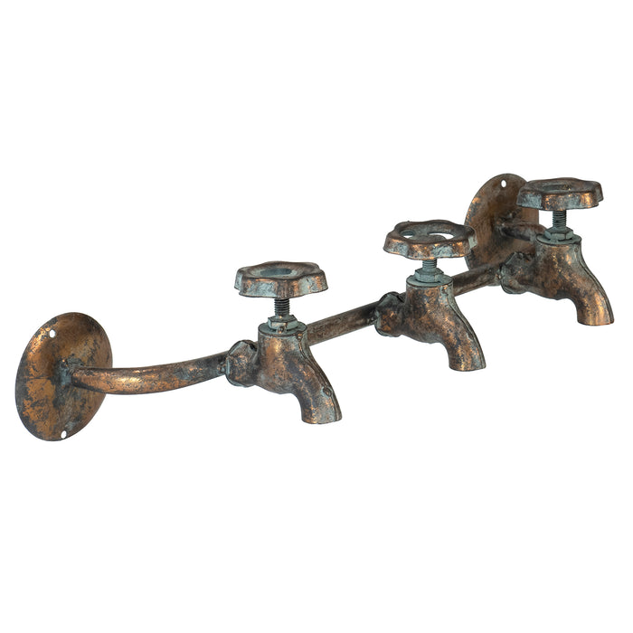 Vintage Rustic Faucet Coat Rack, Wall Mounted Water Spigot Hooks, Towel Hanger