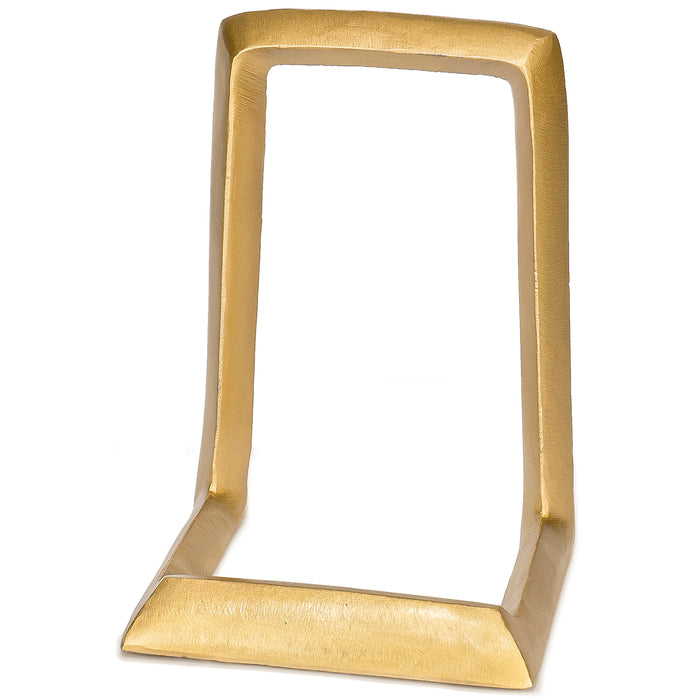 Red Co. 8” Decorative Iron Display Plate Stand and Art Holder Easel in Distressed Gold Finish