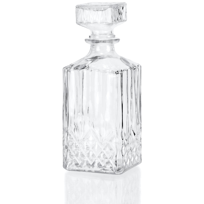 Red Co. Glass Whiskey Decanter 950ml Liquor Decanter with Airtight Stopper for Scotch, Liquor, Bourbon, Wine, Mouthwash