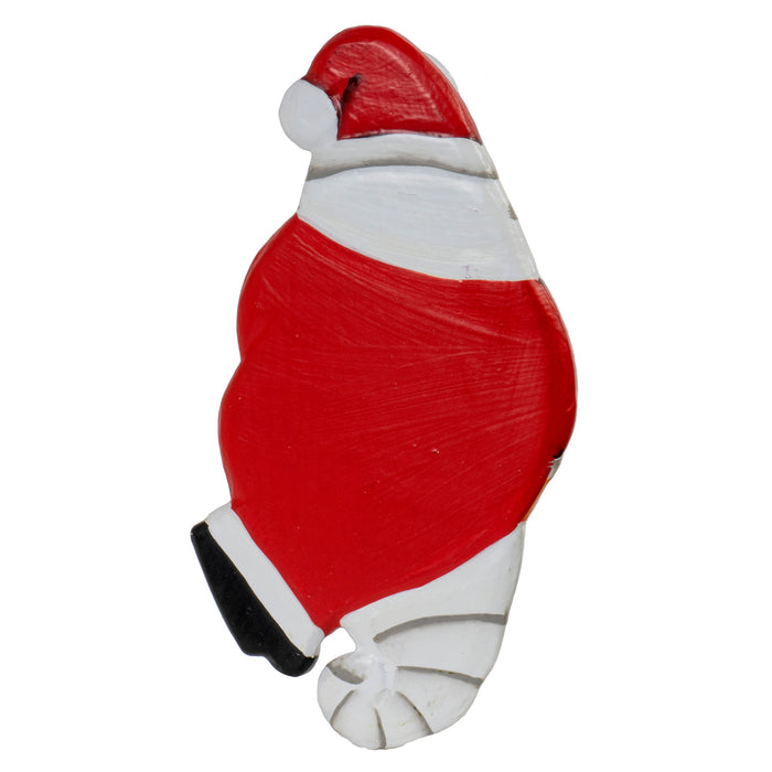 Red Co. Holiday Santa Decorative Indoor and Outdoor Small Window Thermometer for Kitchen/Patio