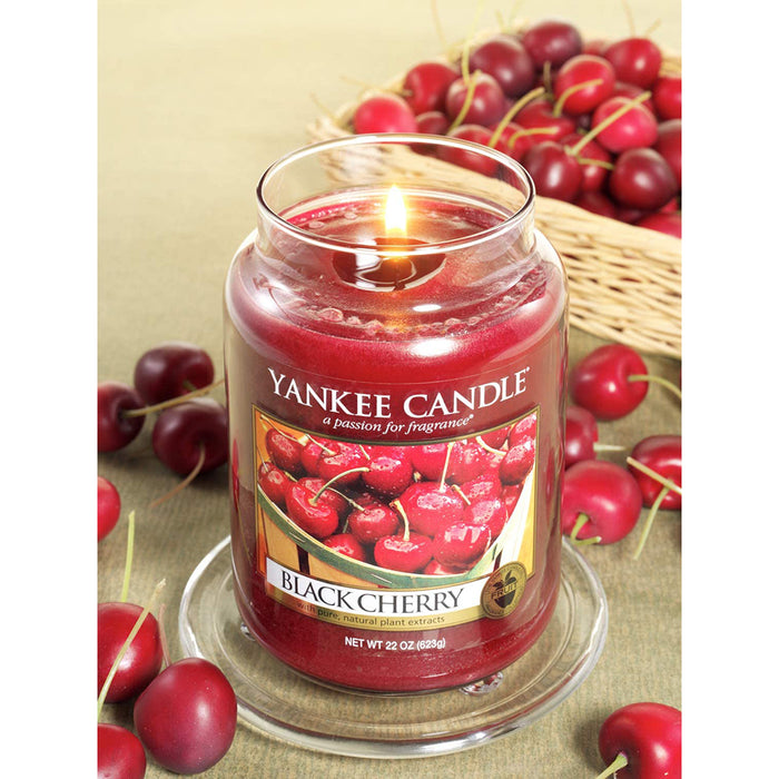 Yankee Candle Jar Small Black Cherry, One Size